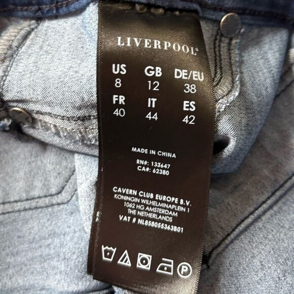 Liverpool Jeans The Capri Pull On Stretchy Womens Size 8 - Picture 6 of 6